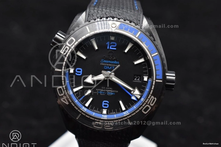 on Real 1023 Edition VSF Super 1:1 Ocean Best Black Strap Planet A8906 Black Blue Deep Clone Ceramic 45.5mm Nylon HighQuality 1231